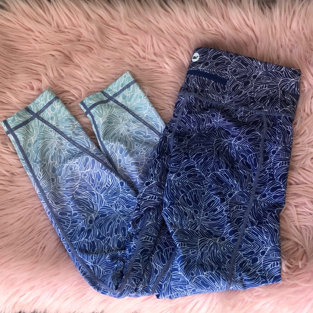 Vineyard Vines Blue Ombré Athletic Leggings